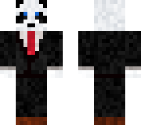 panda with suit