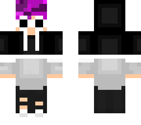 purple haired kid with gogy glasses