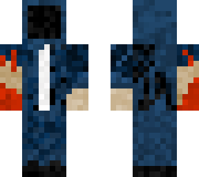 random fire dude witha strange hood