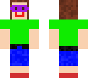 skin with glasses