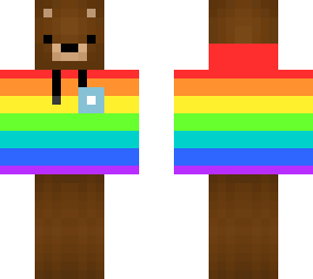 teddysparkles minecraft skin - rainbow -