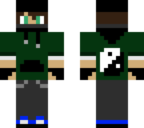 timeglitch (green&black hoodie) (with headphones) (fixed)