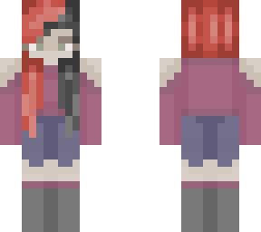 black and red head