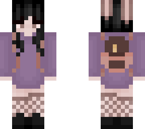bunny hat w/ backpack :>