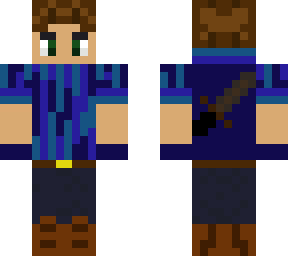 chico de azul