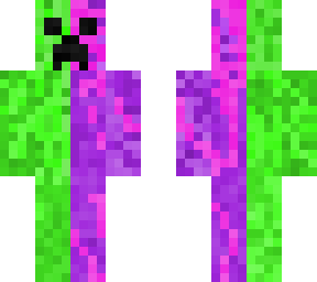 creeper green and purple