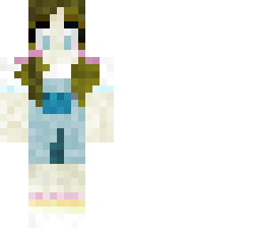 cute summer girl in dungarees but i made it better