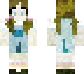 cute summer girl in dungarees with whole body colouring