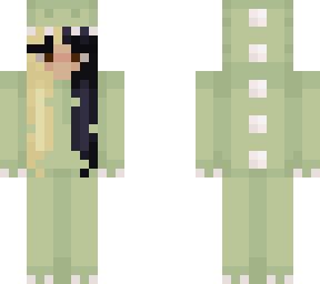 dino girl green