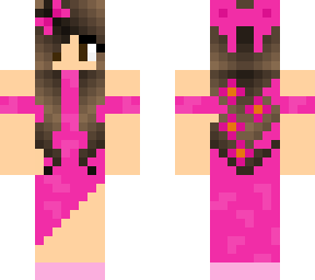 dirty blonde hair with pink dress (hair and eye color's what i look like irl)