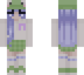edit of my skin for techno support, half of hair gone
