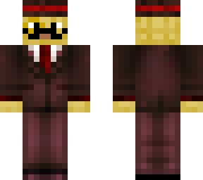 fancy waffle in a suit