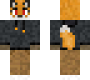 fox in hoodie