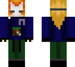 fox mask (techno ribbon & minecraft logo)