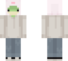 frog w white hoodie