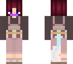 luna in nezuko overalls!