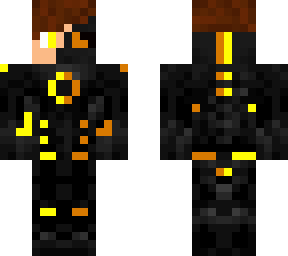orange and yellow cyborg