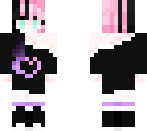 pink purple pastel goth girl