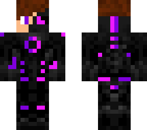 purple and pink cyborg