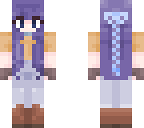 purple braid hair