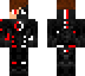 red and white cyborg