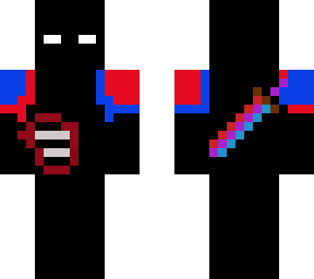 red blue null with sword