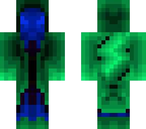 variation, green hooded being