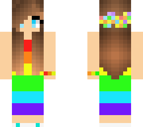 6 color pride girl
