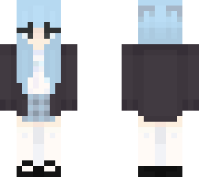 blue haired girl