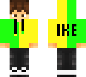 boy with brown hair with a yellow and green hoodie (smaller eyes)(request)