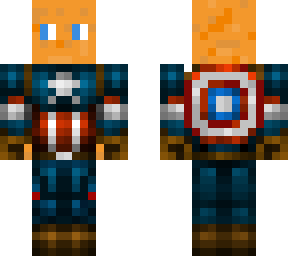 captain america as an orange