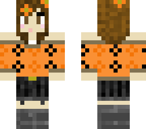 chica jersey naranja