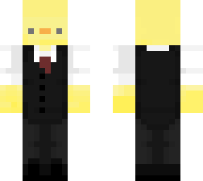 chick in suit