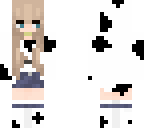 cow print girl (brown hair)