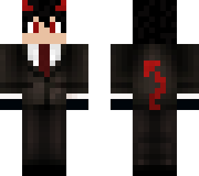 demon on suit