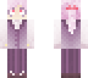 fancy, pink haired androgynous person
