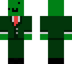 green guy with tuxedo