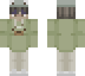 green hoodie with bear print and frog hat