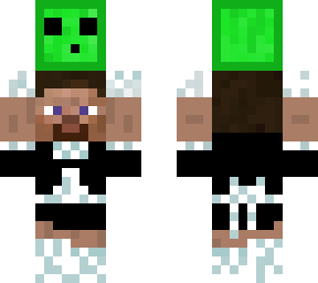 maid steve holding slime