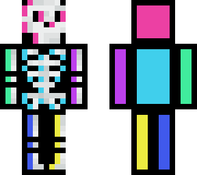 neon skeleton