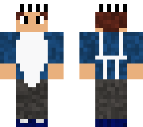 new bow in blue outfit