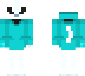 ori in a cyan hoodie