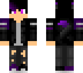 purple wolf boy