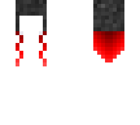 red and  black hair