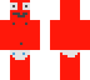 red dude with a nappie