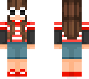 sred striped skater