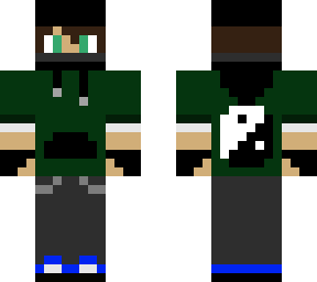 timeglitch (green hoodie) (headphones) (blue trainers)