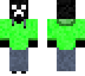 a creeper with a golden headphone