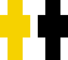 bak and yellow