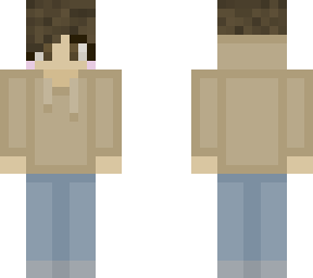 beige hoodie girl w/ headphones